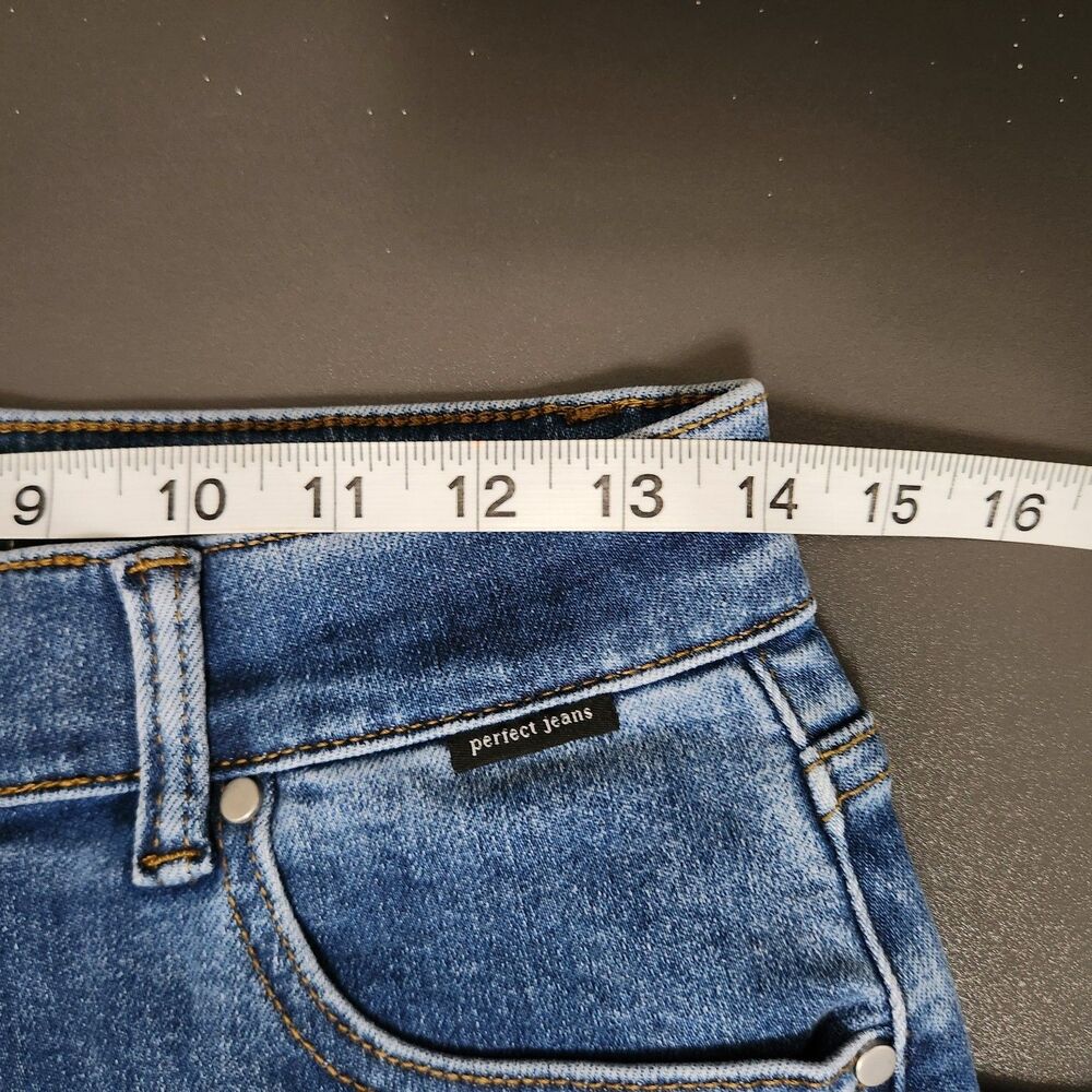 PERFECT JEANS Women's Blue High Rise Tapered Jeans Size W26 L26 - Picture 6 of 8